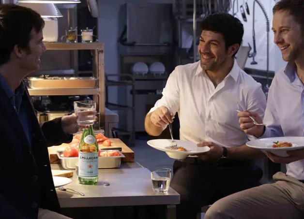 Campagne publicitaire de S.Pellegrino : inspiration italienne avec Pierfrancesco Favino