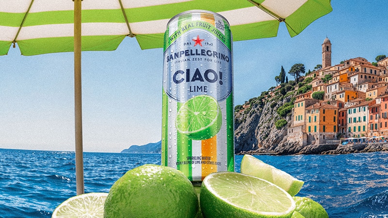 Sanpellegrino Ciao! Lime Flavored Sparkling Water